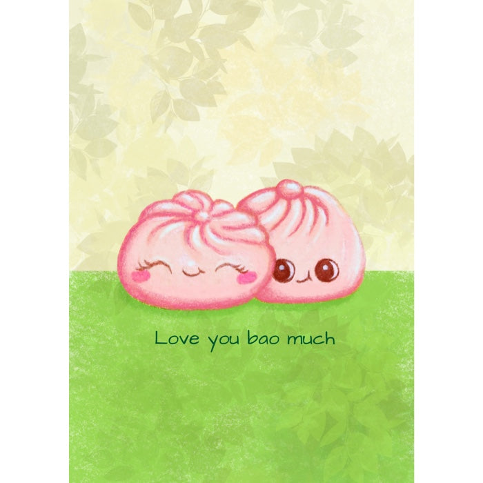 Greeting Card Anniversary Romance Bao Dumplings