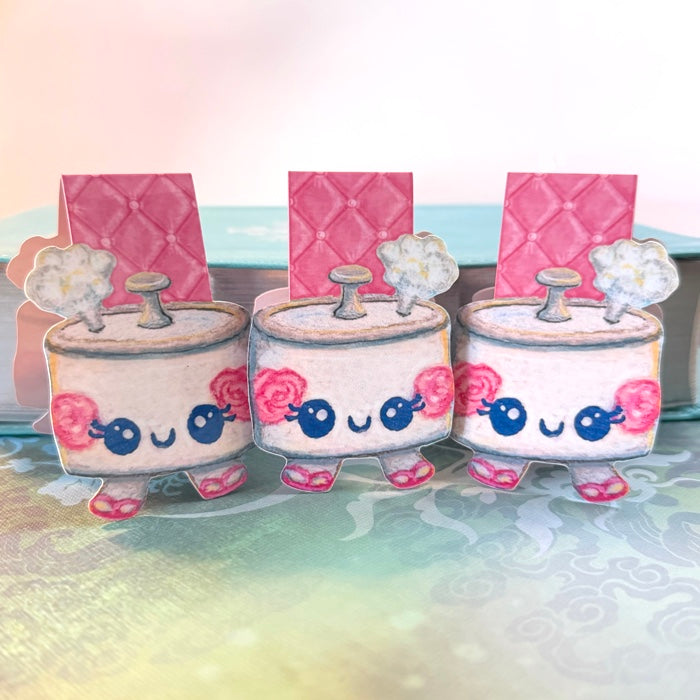 BOOKMARK-MAGNETIC Retro Rice Cooker, Double Laminated, Strong Magnets