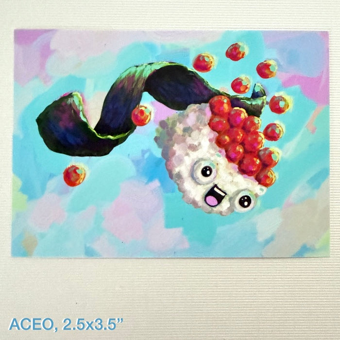 PRINT of Original Digital Oil Painting “Nori Worries” by SuziBu.Sketches