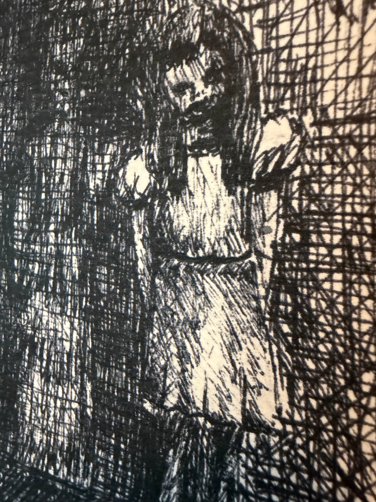 POSTCARD of Creepy Cool Halloween Art, Haunted Child by Suzanne Burbank aka SuziBu.Sketches