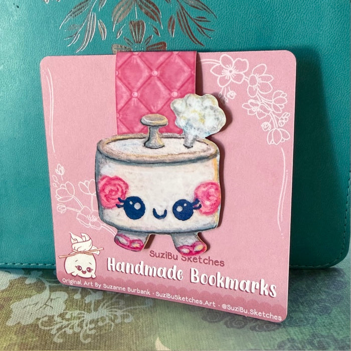 BOOKMARK-MAGNETIC Retro Rice Cooker, Double Laminated, Strong Magnets