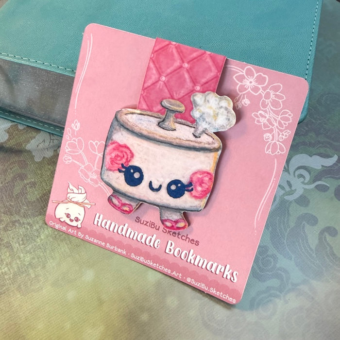 BOOKMARK-MAGNETIC Retro Rice Cooker, Double Laminated, Strong Magnets