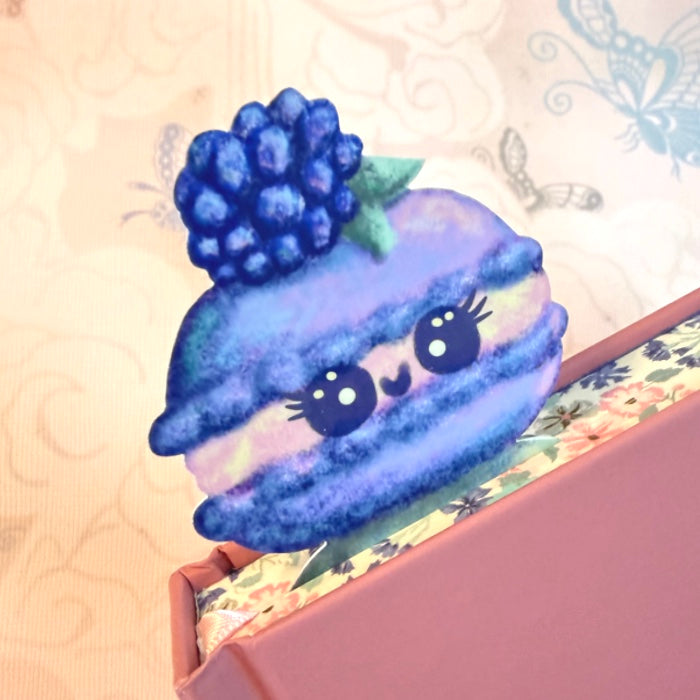 BOOKMARK Cute Macaron Cookies, Double Laminated, French Dessert